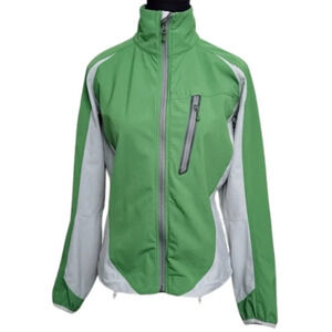MEC Womens Medium Green Full Zip Hiking Outdoor Jacket
